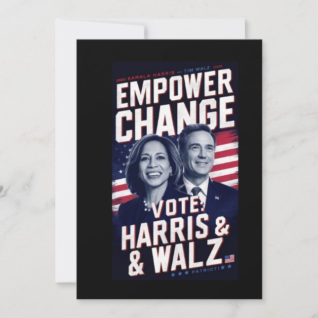 Invitation Kamala Harris et Tim Walz (Devant)