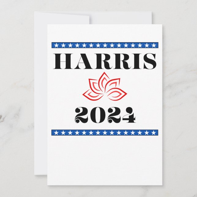 Invitation Kamala Lotus Harris pour POTUS (Devant)
