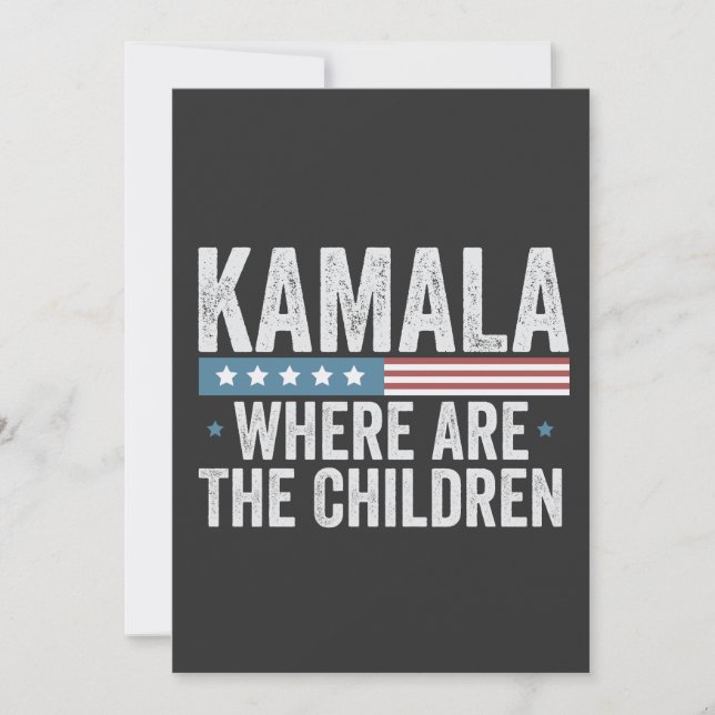 Invitation Kamala, où sont les élections pour enfants ? (Devant)