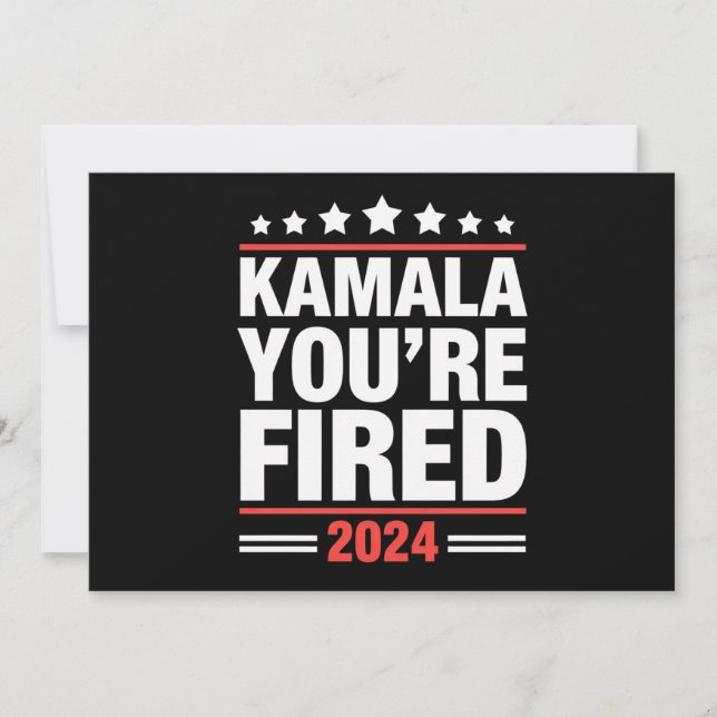 Invitation Kamala Vous êtes Virée Kamala Harris 2024 (Devant)