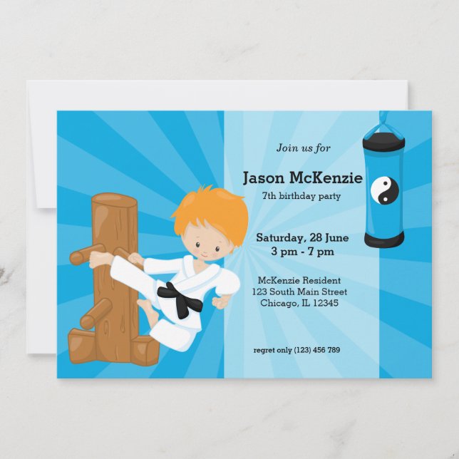 Invitation Karate Kids (Devant)