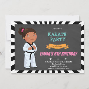 Invitation karaté pour enfants africains