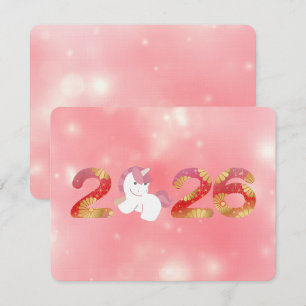 Invitation Kawaii 2026 Nouvel An chinois