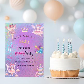Invitation Kawaii Fairy Kids Birthday