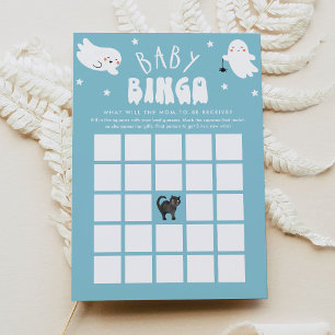 Invitation Kawaii Halloween Baby shower Bingo Game Card