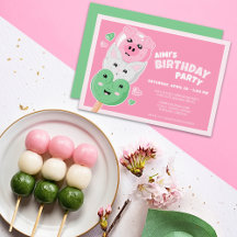 Kawaii Hanami Dango fête d'anniversaire