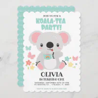 Carte invitation anniversaire My sweet koala