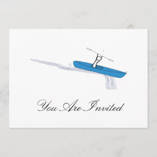 Invitation Kayaker sur l'eau