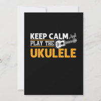 Keep Calm And Play The Ukulele Instrument Uke Gift