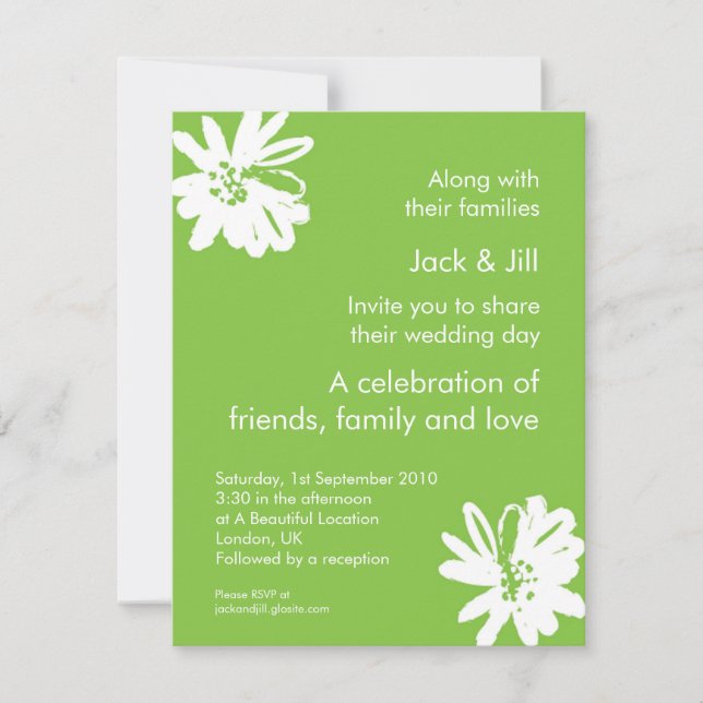 Invitation Kelly Green 4,25x5,25 (Devant)