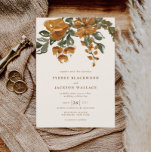Invitation KENNEDY Aquarelle Mariage de automne Floral<br><div class="desc">Élevez votre papeterie mariage avec la suite faire-part de mariage KENNEDY, un mélange intemporel de fleurs romantiques et de typographie raffinée. Avec ses tons chauds et terreux et ses fleurs d'aquarelle peintes à la main, ce design saisit magnifiquement l'essence d'une chute ou d'une fête d'inspiration rustique. Parfaite pour les couples...</div>