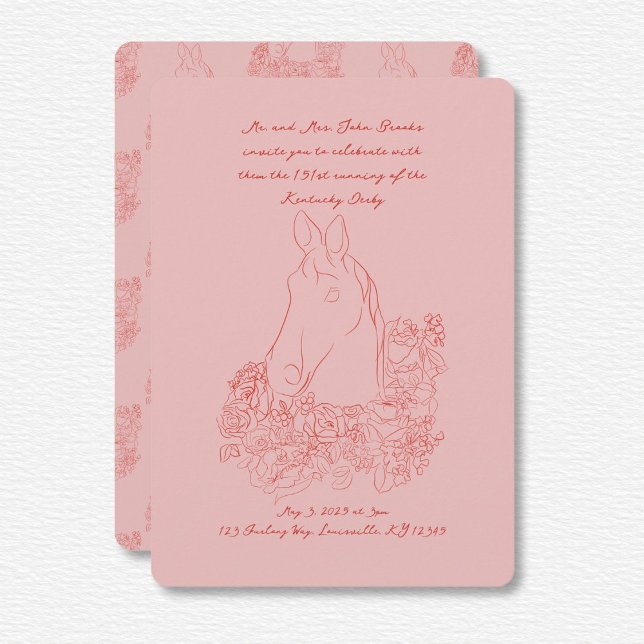 Invitation Kentucky Derby (Créateur téléchargé)