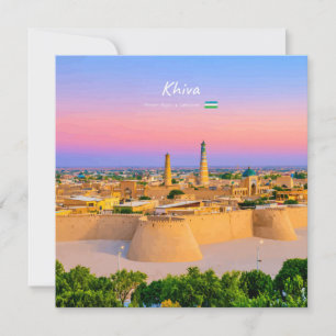 Invitation Khiva, Ouzbékistan - Toits de la forteresse antiqu