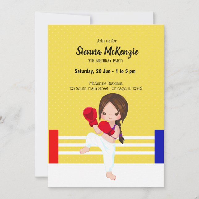 Invitation Kickboxing (Devant)