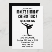 Kickboxing Fighter Boxer Anniversaire Kickboxing