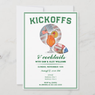 Invitation Kickoffs Patriotic & Cocktails Jour Football