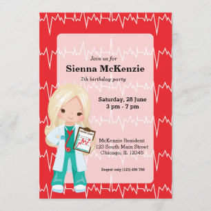Invitation Kids Doctor