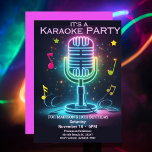 Invitation Kids Karaoke 10ÈME (modifiable) fête d'anniversair<br><div class="desc">Préparez-vous à chanter votre coeur avec cette invitation festive et amusante Kids Karaoke 10th Birthday Party! Cette invitation modifiable présente un design dynamique avec des notes de musique colorées, un microphone, pour préparer le terrain pour une célébration inoubliable. Parfait pour l'anniversaire de votre étoile bourgeoise, il est entièrement personnalisable pour...</div>