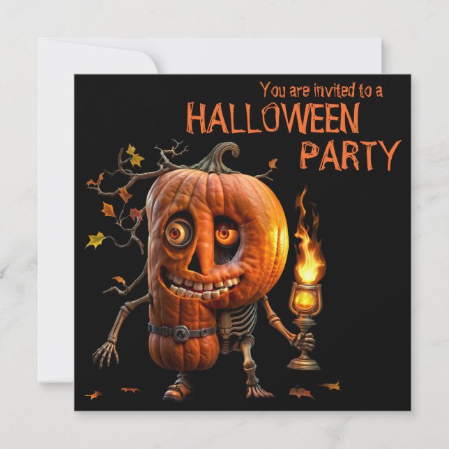 Invitation Kine de Halloween (Devant)