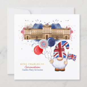 Invitation King Charles III Coronation Fun Parti Customisé