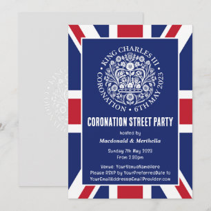 Invitation KING CHARLES III CORONNEMENT Street Party