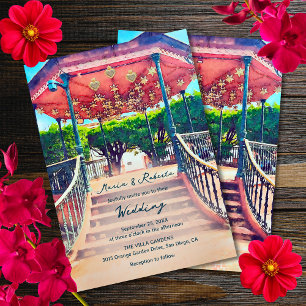 Invitation Kiosque Colorée Ville Colorée Mariage mexicain