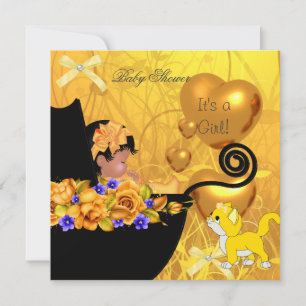 Invitation Kit de fête prénatale pour bébé afro-américain fil