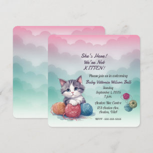 Invitation Kit d'invitation pour Baby Shower Fillette