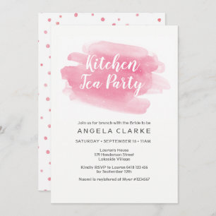 Invitation Kitchen Tea Party Envoi d'une douche nuptiale