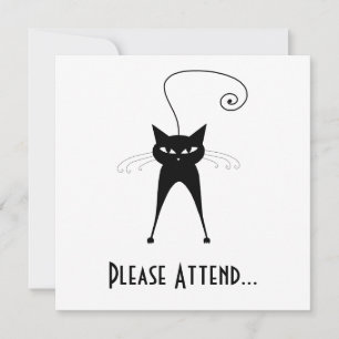 Invitation Kitty fantaisie noir 6