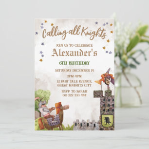 Invitation Knight Royal Medieval Boy Birthday