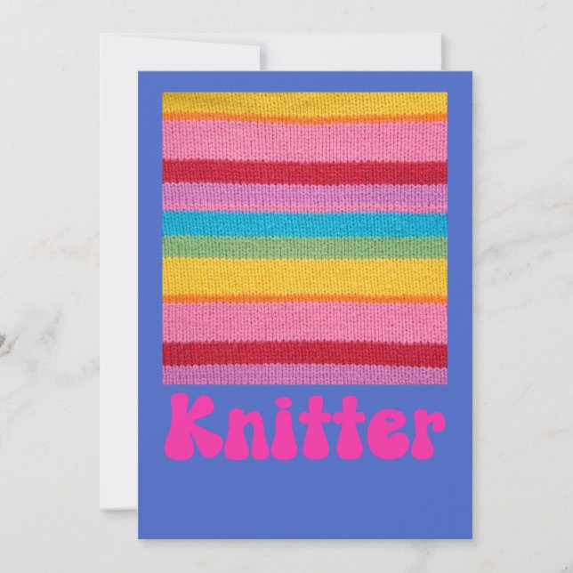 Invitation Knitter, Crochet Amateurs Imprimer (Devant)