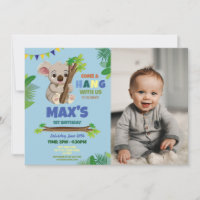 Koala Blue Party Anniversaire mignonne Photo