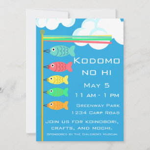 Invitation Kodomo-no-hi Koinobori Carp