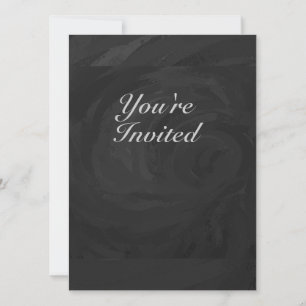 Invitation Kohl Black Monogramme personnalisé