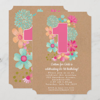 Invitation Kraft 1er Anniversaire Fête d'entreprise