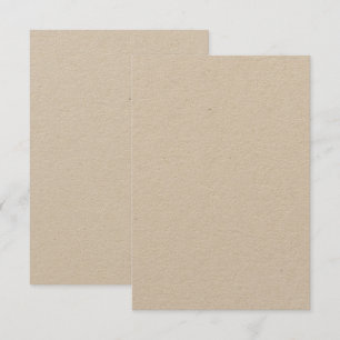 Invitation Kraft personnalisé 8,9 cm x 12,7 cm Mat éco-resp