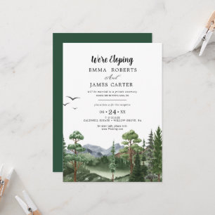 Invitation Kraft Rocky Mountain Réception Elopement