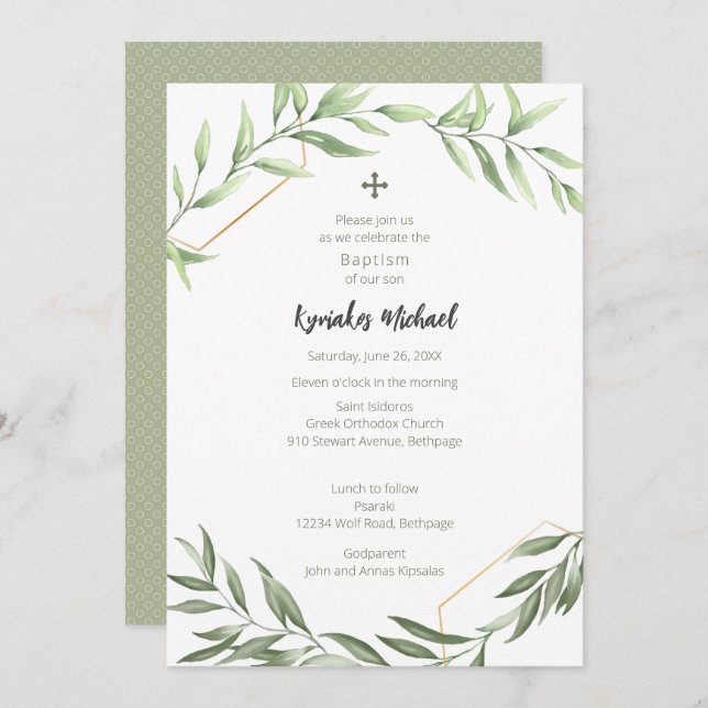 Invitation Kyriakos Point (Devant / Derrière)