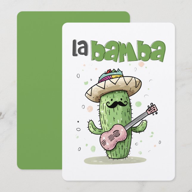 Invitation La Bamba Cactus Jam – Une fête musicale pour le Ci (Devant / Derrière)