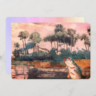 Invitation La basse noire dans l'anniversaire du Sud