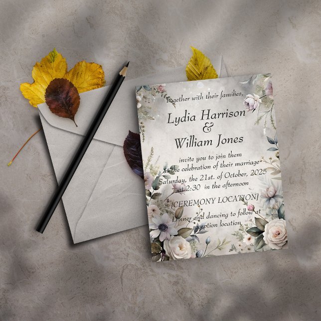 Invitation La Beauté des Fleurs (Créateur téléchargé)