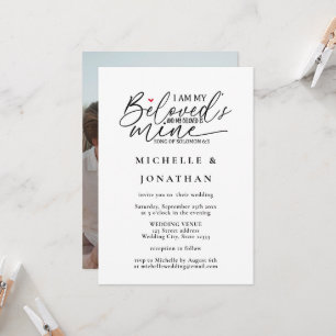 Invitation La Bible moderne Verse Mariage chrétien