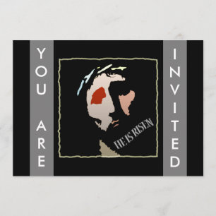 Invitation La Bible religieuse de Pâques et la citation retro