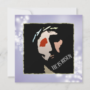 Invitation La Bible religieuse de Pâques et la citation retro