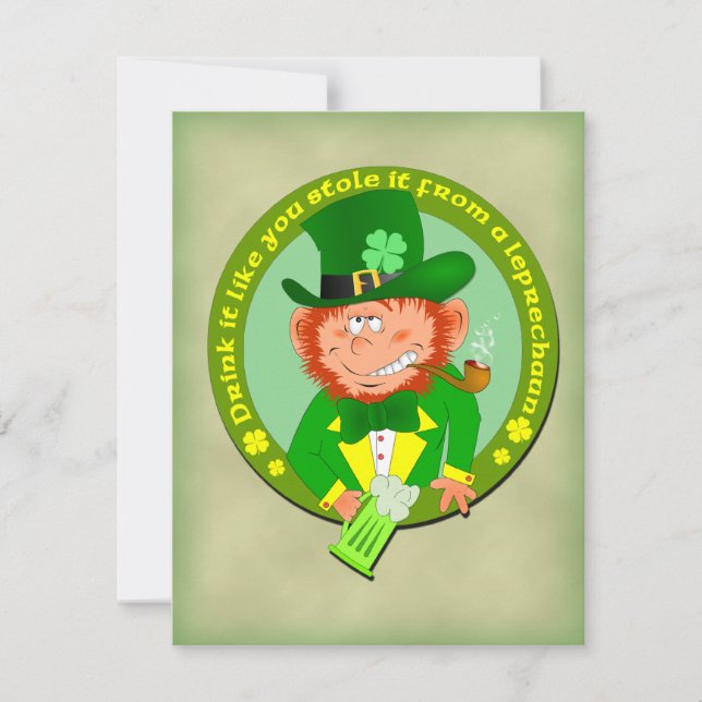 Invitation La boisson drôle qu'il vous aiment l'a volé (Devant)