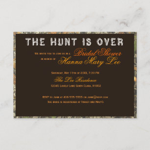 Invitation La Chasse Se Fait Au-Dessus De L'Invitation À La D