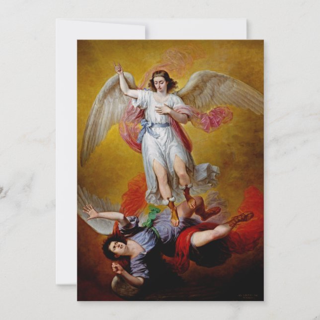 Invitation La chute de Lucifer par Antonio Maria Esquivel (Devant)