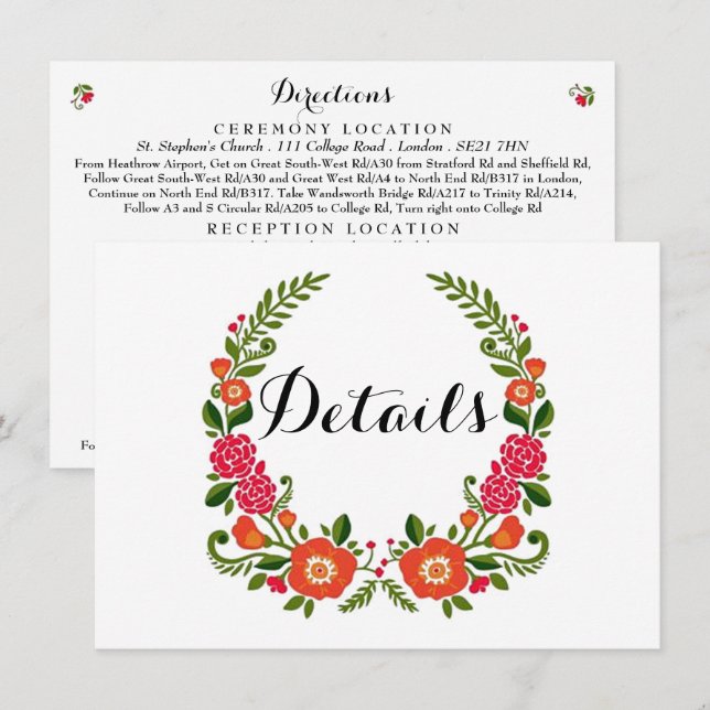 Invitation La collection de Mariages d'été de Bohême (Devant / Derrière)