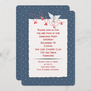 Invitation La Colombe Blanche À La Fête Des Snowflakes